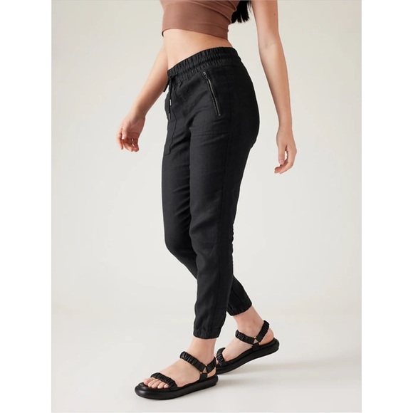 Athleta Cabo Linen Jogger Pant - Picture 3 of 9